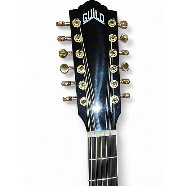 Used Guild f2512ce deluxe Natural 12 String Acoustic Electric Guitar