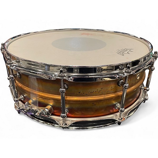 Used Ludwig 14X4 RAW BRONZE SNARE BRONZE Drum