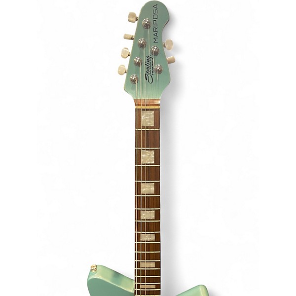 Used Sterling by Music Man mariposa Sherwood Green Metallic Solid Body Electric Guitar