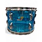 Vintage 1970s Ludwig 4 Piece Supralite Acrylic Shell Pack Blue Drum Kit