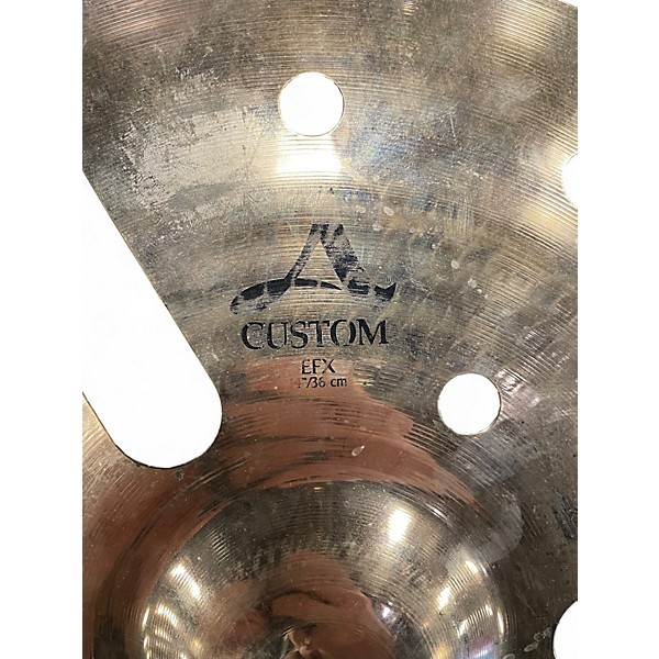 Used Zildjian 14in A Custom EFX Crash Cymbal