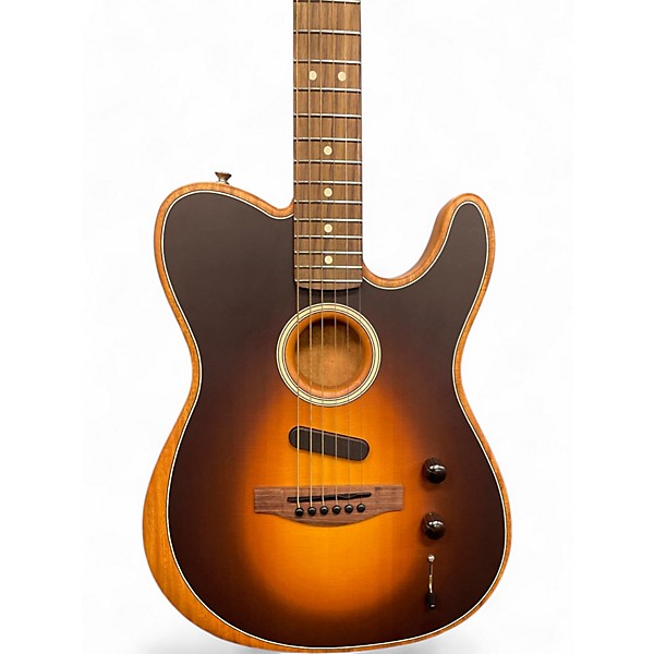 Used 2022 Fender Acoustasonic Player Telecaster SHADOW BURST Acoustic Electric Guitar