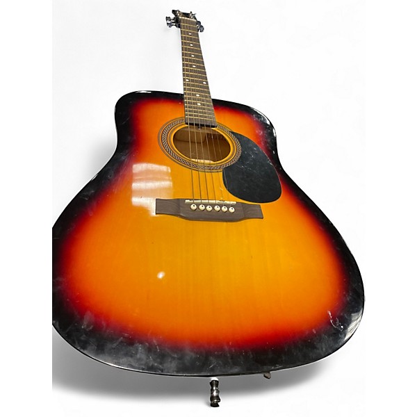 Used Rogue RA-090 Dreadnought 2 Color Sunburst Acoustic Guitar