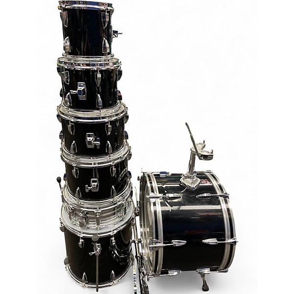 Used TAMA 7 Piece Swingstar Black Drum Kit