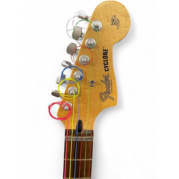 Used Fender CYCLONE Yellow Solid Body Electric Guitar