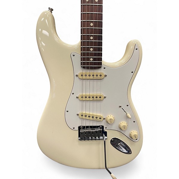 Used Fender Artist Series Jeff Beck Stratocaster White Solid Body Electric Guitar