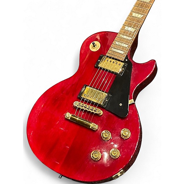 Used 2000s Gibson Les Paul Studio Maroon Solid Body Electric Guitar