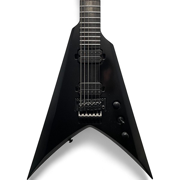 Used Solar Guitars V1.6 Satin Black Solid Body Electric Guitar