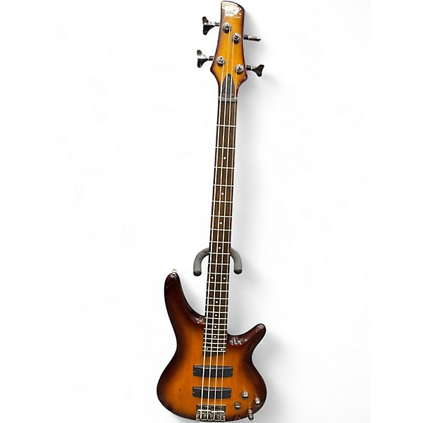 Used Ibanez SR370 Orange Burst Electric Bass Guitar