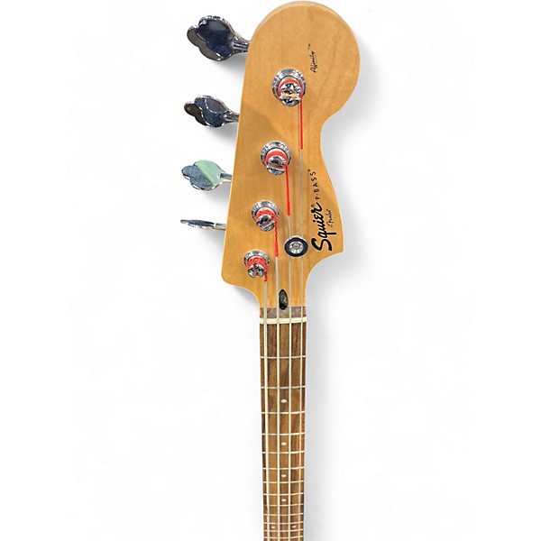 Used Squier P BASS BLACK Electric Bass Guitar