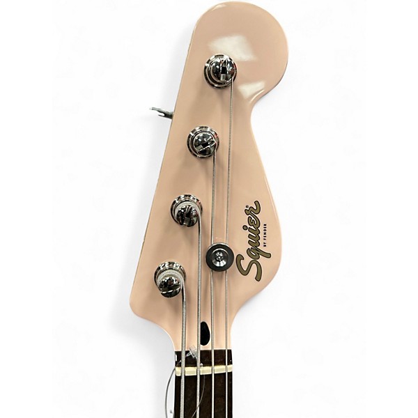 Used Squier Paranormal Rascal Pink Electric Bass Guitar