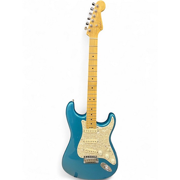 Used Fender American Elite Stratocaster Ocean Turquoise Solid Body Electric Guitar