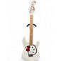 Used Squier Hello Kitty Stratocaster single humbucker white WHITE Solid Body Electric Guitar thumbnail