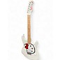 Used Squier Hello Kitty Stratocaster single humbucker white WHITE Solid Body Electric Guitar