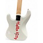 Used Squier Hello Kitty Stratocaster single humbucker white WHITE Solid Body Electric Guitar