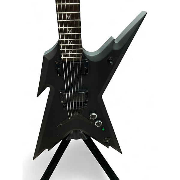 Used Dean Razorback Satin Black Solid Body Electric Guitar