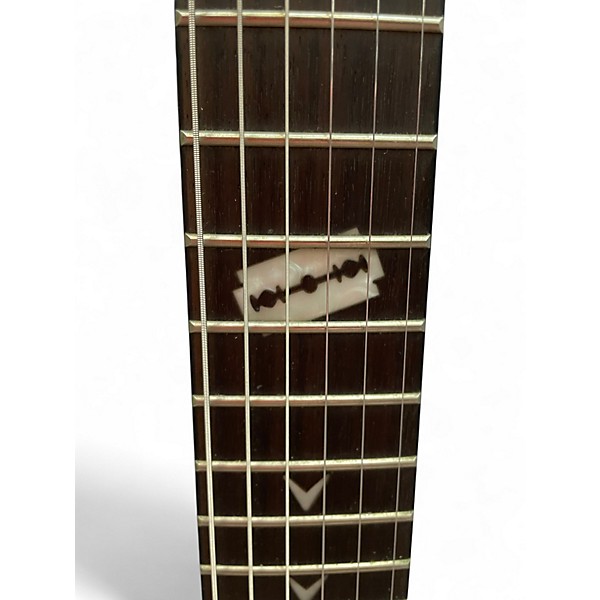 Used Dean Razorback Satin Black Solid Body Electric Guitar