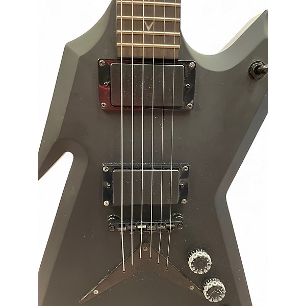 Used Dean Razorback Satin Black Solid Body Electric Guitar