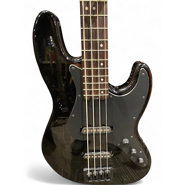 Used Schecter Guitar Research J-4 Black Electric Bass Guitar