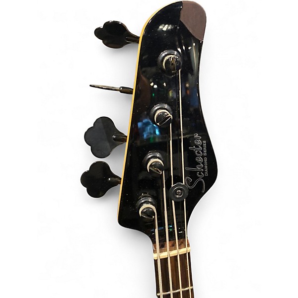 Used Schecter Guitar Research J-4 Black Electric Bass Guitar