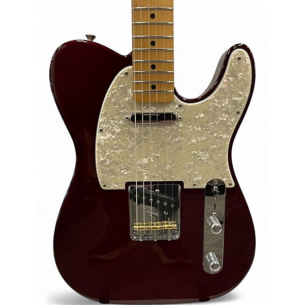 Used 2008 Fender Standard Telecaster Wine Red Solid Body Electric Guitar