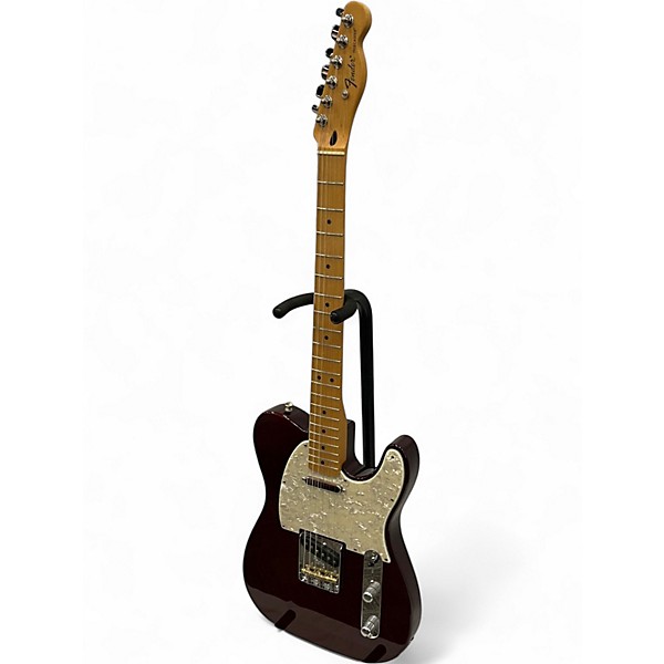 Used 2008 Fender Standard Telecaster Wine Red Solid Body Electric Guitar