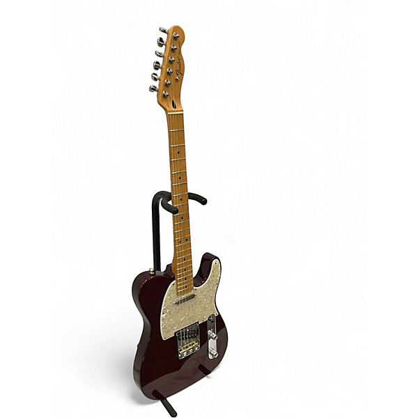 Used 2008 Fender Standard Telecaster Wine Red Solid Body Electric Guitar