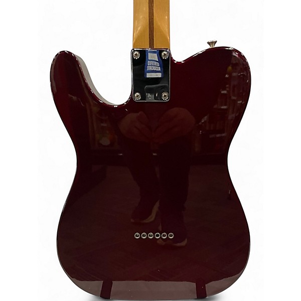 Used 2008 Fender Standard Telecaster Wine Red Solid Body Electric Guitar