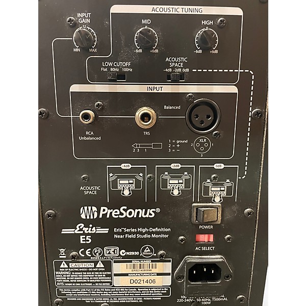 Used PreSonus Eris E5 Powered Monitor