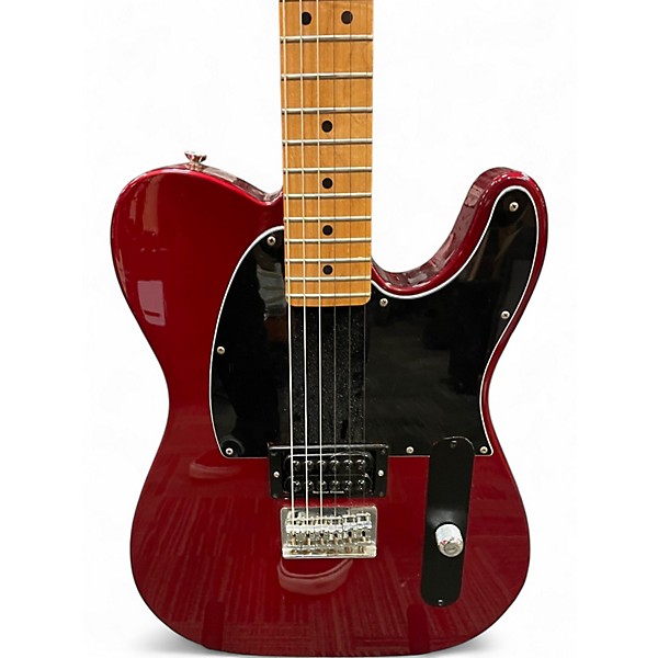 Used Fender Blacktop Telecaster HH Candy Apple Red Solid Body Electric Guitar