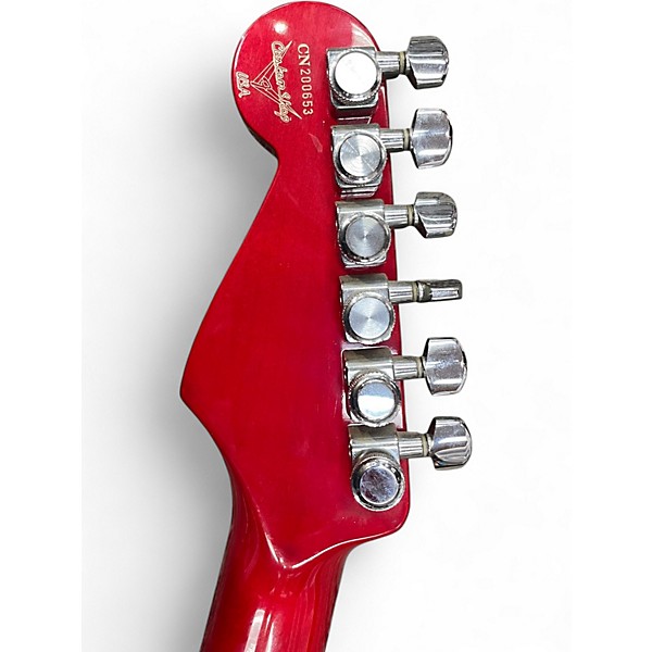 Vintage 1993 Fender Custom Deluxe Stratocaster Candy Apple Red Solid Body Electric Guitar