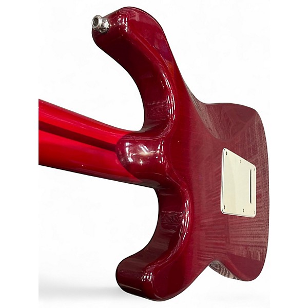 Vintage 1993 Fender Custom Deluxe Stratocaster Candy Apple Red Solid Body Electric Guitar