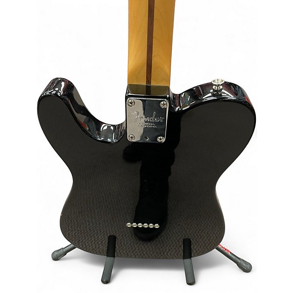 Used 2017 Fender American Professional Telecaster Black and White Solid Body Electric Guitar