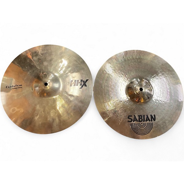 Used SABIAN 14in HHX EVOLUTION HATS Cymbal