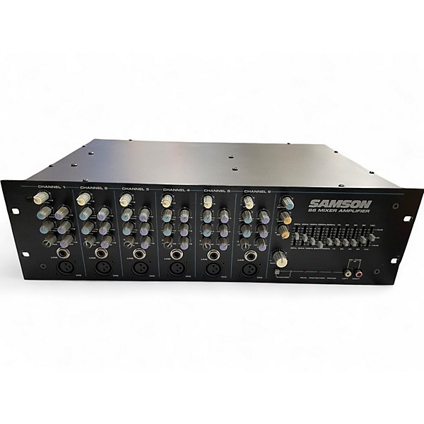 Used Samson S6 MIXER AMPLIFIER Powered Mixer