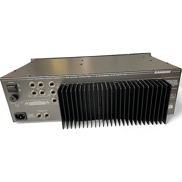 Used Samson S6 MIXER AMPLIFIER Powered Mixer