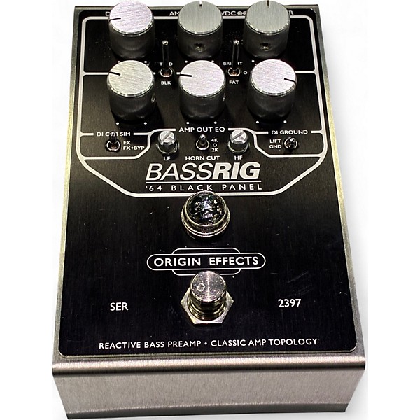 Used Origin Bassrig 64 Black Panel Bass Effect Pedal