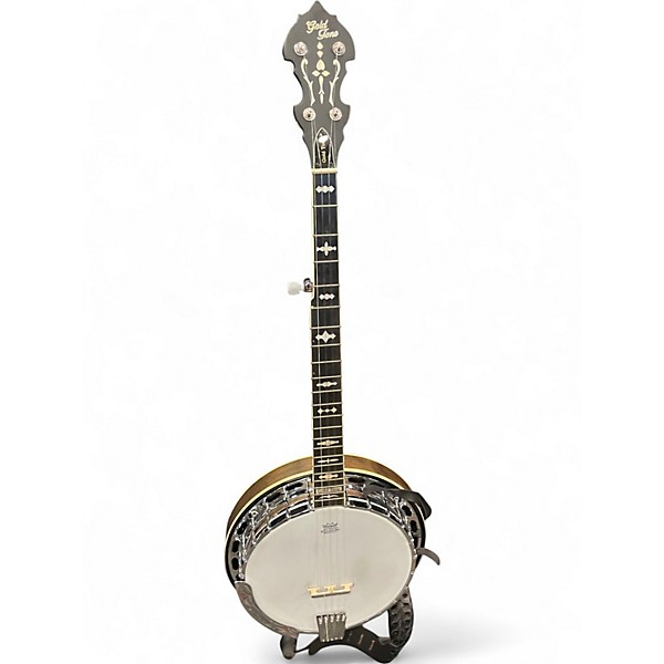 Used Gold Tone Orange Blossom Professional OB-150 Brown Banjo