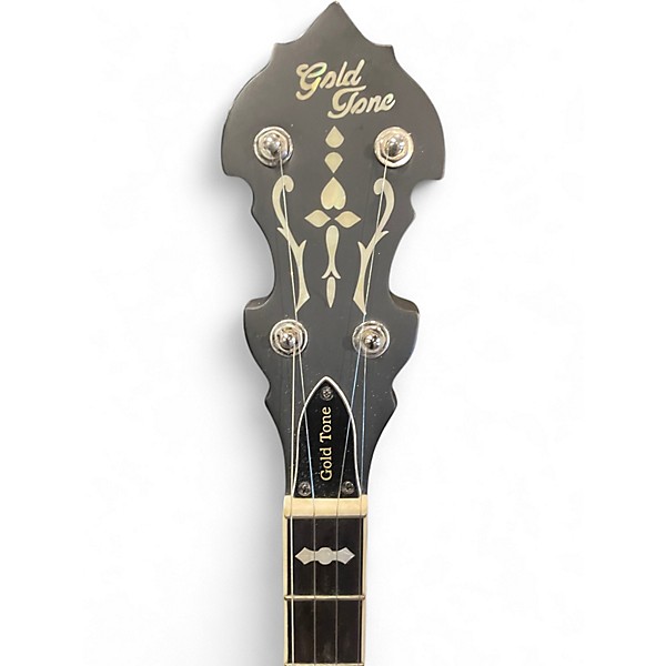 Used Gold Tone Orange Blossom Professional OB-150 Brown Banjo