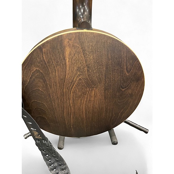 Used Gold Tone Orange Blossom Professional OB-150 Brown Banjo