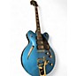 Used Gretsch Guitars CAT CB 3PU Blue Hollow Body Electric Guitar thumbnail