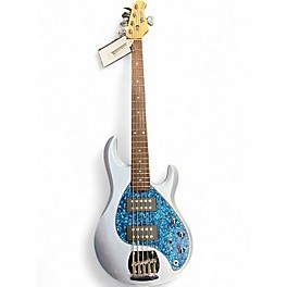 Used Sterling by Music Man Ray5 5 String Pewter Electric Bass Guitar