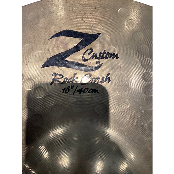 Used Zildjian 16in Z Custom Rock Crash Cymbal