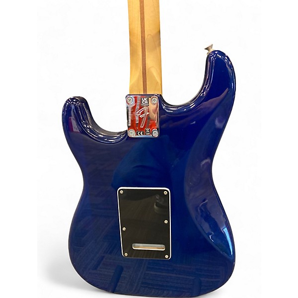 Used Fender Limited Edition Player Stratocaster Blue Burst Solid Body Electric Guitar