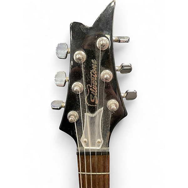 Used Silvertone Paul Stanley PSSN1 Black Solid Body Electric Guitar