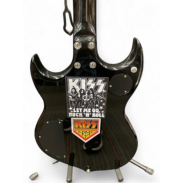 Used Silvertone Paul Stanley PSSN1 Black Solid Body Electric Guitar