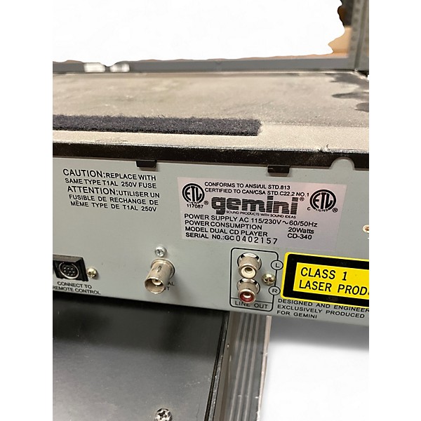 Used Gemini cd340 DJ Player
