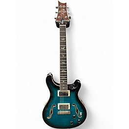Used PRS SE Hollowbody II Piezo Peacock blue Hollow Body Electric Guitar