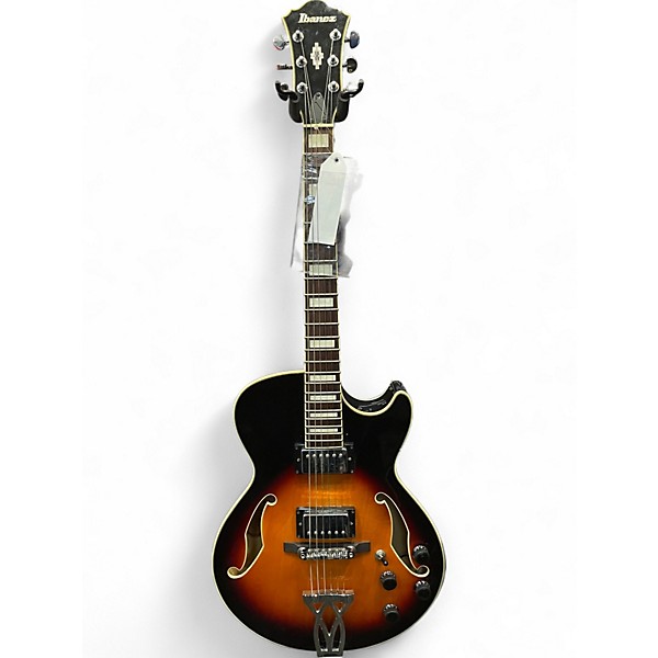 Used Ibanez AF75 2 Tone Sunburst Hollow Body Electric Guitar