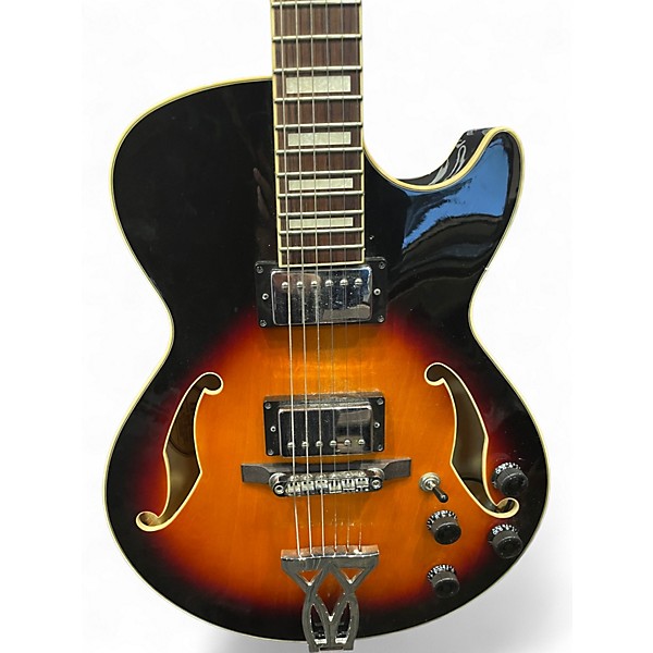 Used Ibanez AF75 2 Tone Sunburst Hollow Body Electric Guitar